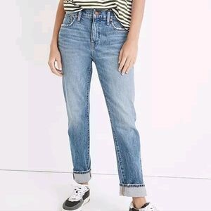 Madewell Tomboy Straight Jeans Wright Wash 28